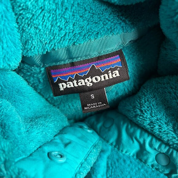 Patagonia green Re-Tool fleece pullover S - Picture 3 of 9